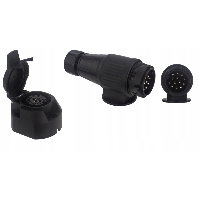 Socket, screw-in plug 12v 13 pin