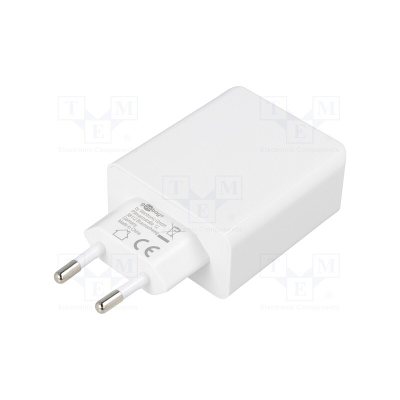 1 pcs x Goobay - 61758 - Power supply: switched-mode, plug, 5VDC,, 36W, Plug: EU, 81.9%