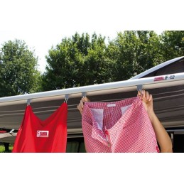 Clothes hangers for the fiamma awning beam