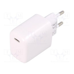1 pcs x Goobay - 53865 - Power supply: switched-mode, plug, 5VDC,, 20W, Plug: EU, Out: USB C