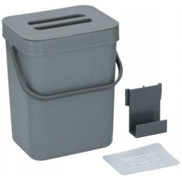 Waste bin with lid 3 l 16x13x20 5 cm
