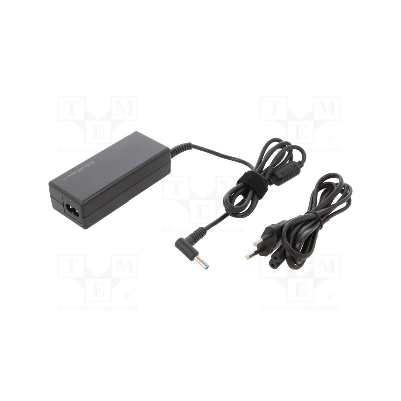 1 pcs x QOLTEC - 51555 - Power supply: switched-mode, 19.5VDC, 3.33A, 65W, for notebooks