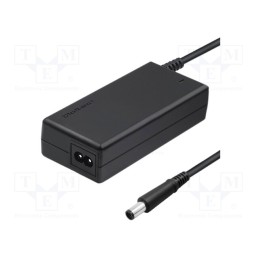 1 pcs x QOLTEC - 51519 - Power supply: switched-mode, 19.5VDC, 3.34A, 65W, for notebooks