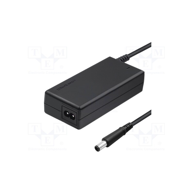 1 pcs x QOLTEC - 51519 - Power supply: switched-mode, 19.5VDC, 3.34A, 65W, for notebooks