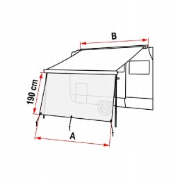 Fiamma sun view 260 xl front wall for a camper