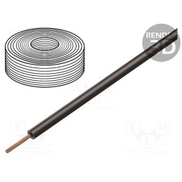 1 rol x DONAU ELEKTRONIK - 118-8-D - Wire, stranded, Cu, 0.14mm2, PVC, dark brown, 60V, 10m, 1x0.14mm2