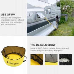 Leather tool bag rv sewer hose storage bags