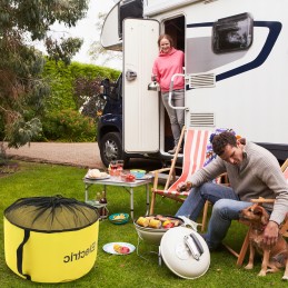 Camp kitchen accessories, various leather tools