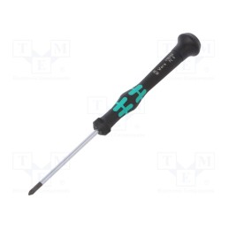 1 pcs x WERA - 5118030001 - Screwdriver, Pozidriv®, precision, PZ0, Kraftform Micro