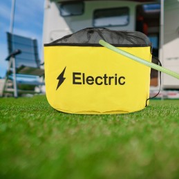 Leather tool bag for storing camping vehicles