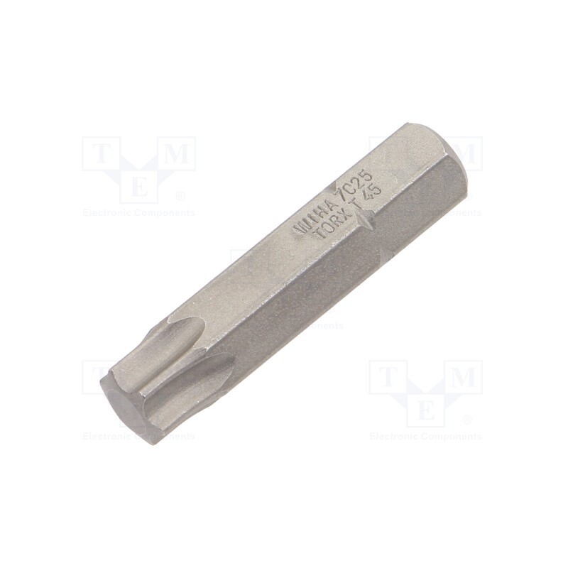 1 pcs x WIHA - 1769 - Screwdriver bit, Torx®, T45,T45H, Overall len: 35mm, STANDARD