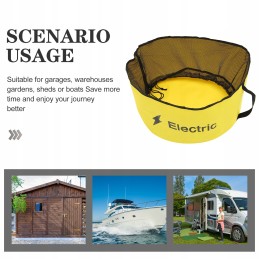 Bag for storing miscellaneous items, bags for camping vehicles, leather sewage hose