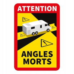 Angles morts sticker camper france blind spot