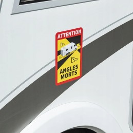 Angles morts sticker camper france blind spot