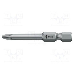 1 pcs x WERA - 5380201001 - Screwdriver bit, Phillips, PH0, Overall len: 89mm