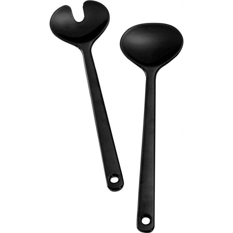 Tourist salad spoons, black, 2 pcs, Brunner