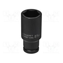 1 pcs x Hu00d6GERT TECHNIK - HT4R027 - Socket, 6-angles,socket spanner,impact, HEX 27mm, 1/2', long