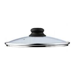 Glass lid for the pot, wok pan, glass lid oe 24cm eurotrail