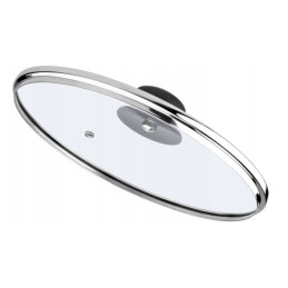 Glass lid for the pot, wok pan, glass lid oe 24cm eurotrail