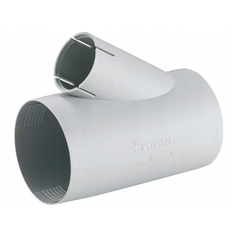 Tee, socket, splitter, for a 65-72 mm pipe with an outlet for a 35 mm tube