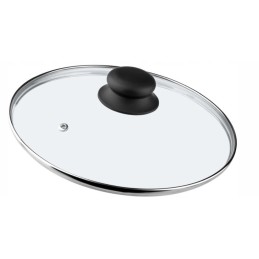 Glass lid for the pot, wok pan, glass lid oe 28cm eurotrail