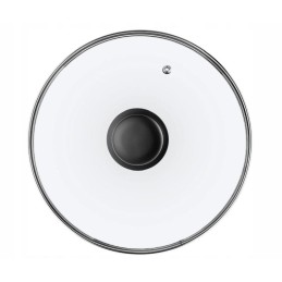 Glass lid for the pot, wok pan, glass lid oe 28cm eurotrail