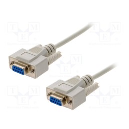 1 pcs x BQ CABLE - CAB-09GG/3 - Cable, D-Sub 9pin socket,both sides, Len: 3m, connection 1: 1