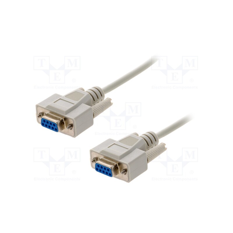 1 pcs x BQ CABLE - CAB-09GG/3 - Cable, D-Sub 9pin socket,both sides, Len: 3m, connection 1: 1