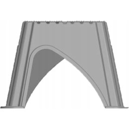 Entrance step for Brunner Waw trailer