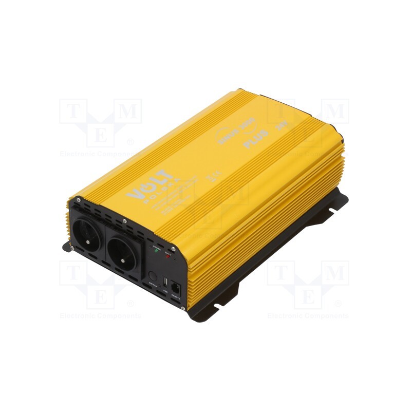 1 pcs x VOLT POLSKA - 3SIR300024 - Converter: DC/AC, 1500W, Uout: 230VAC, 21÷28VDC, Ppeak: 3000W, 24V