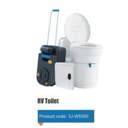 Built-in cassette toilet for a camper or caravan