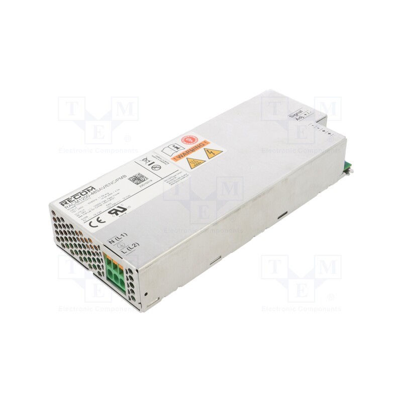 1 pcs x RECOM - RACM1200-48SAV/ENC/PMB - Power supply: switched-mode, for building in, 1000W, 48VDC, 25A