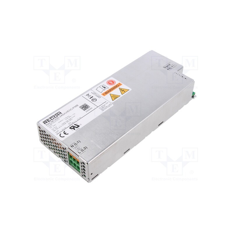 1 pcs x RECOM - RACM1200-24SAV/ENC/PMB - Power supply: switched-mode, for building in, 1000W, 24VDC, 50A