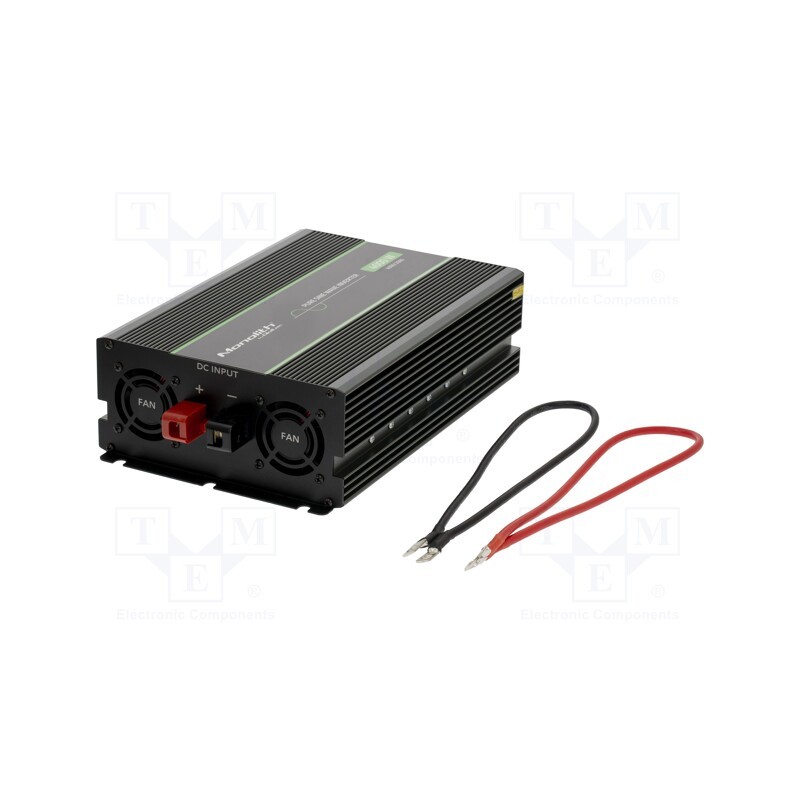 1 pcs x QOLTEC - 51939 - Converter: DC/AC, 2kW, Uout: 230VAC, 24VDC, Out: mains 230V,USB