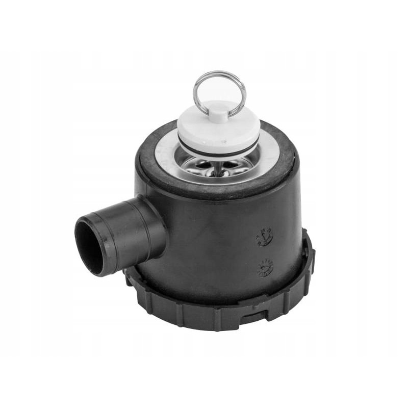 Drain siphon with water plug 39 mm, one-sided