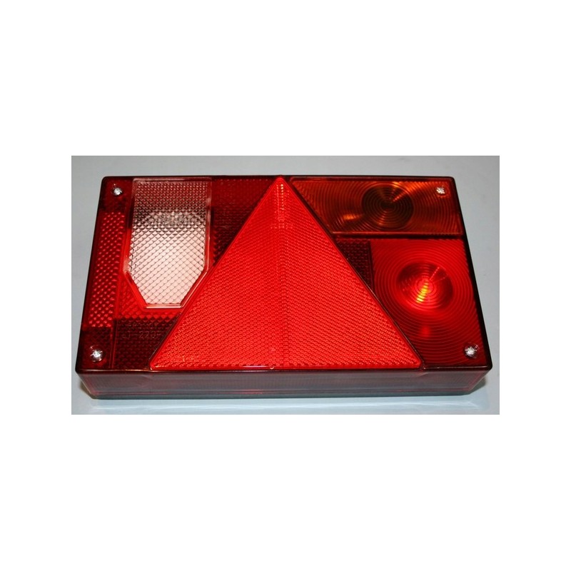 Combination lamp with reversing light for a camper