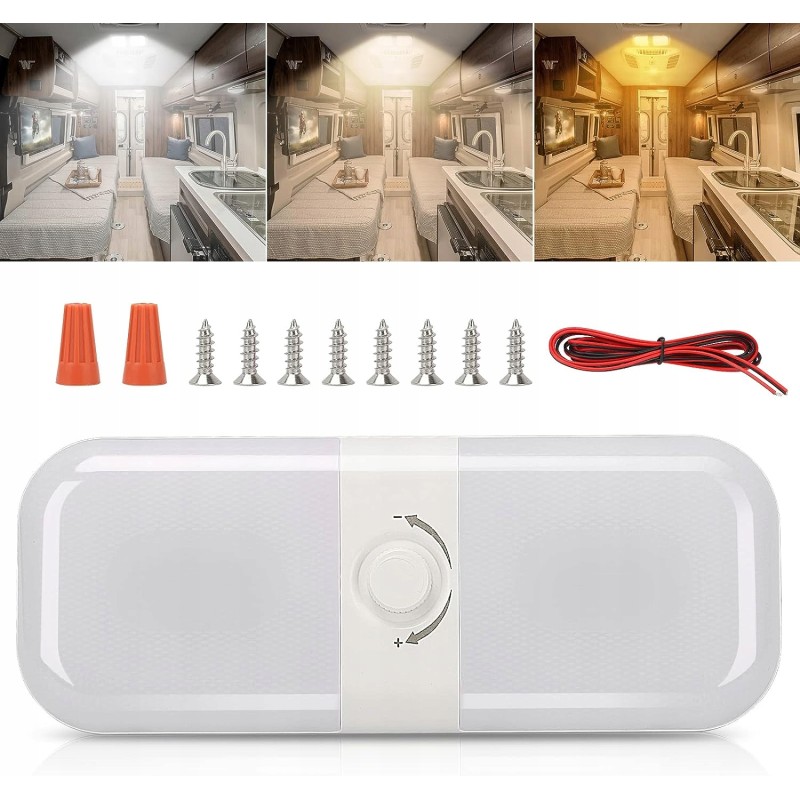 Ceiling lamp, car interior lighting, 900 lm, 3 color temperatures