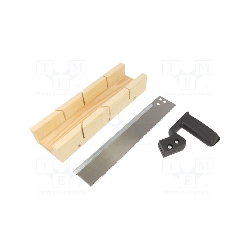 1 pcs x PG TOOLS - PGT661 - Mitre box, Kit: woodcutting saw, 50mm