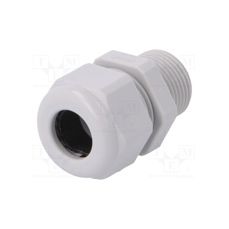 1 pcs x HUMMEL - 1.219.2000.30 - Cable gland, with long thread, M20, 1.5, IP68, polyamide, grey