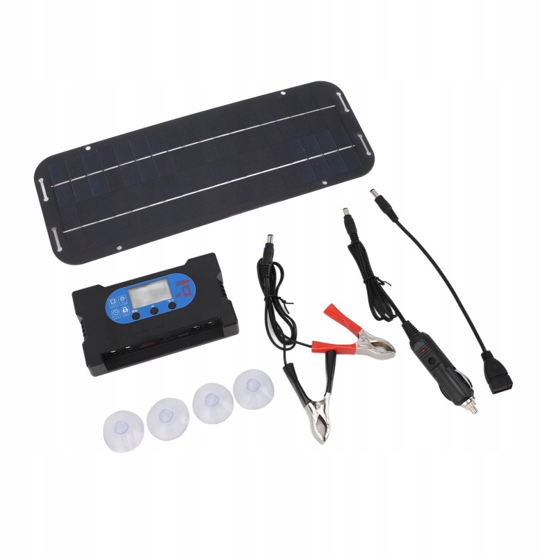 6w 12v type c solar panel kit