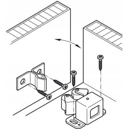 Latch lock roller cabinet drawer lock