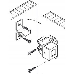 Latch lock roller cabinet drawer lock