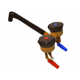 Windsor hot and cold water faucet dark brown comet