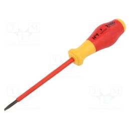 1 pcs x FELO - 913 040 90 - Screwdriver, insulated, slot, 4,0x0,8mm