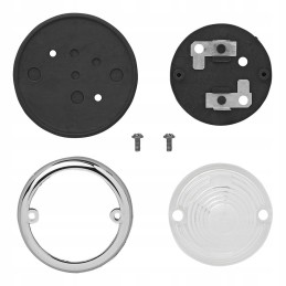 White round position lamp, 70mm, retro style