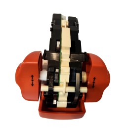 Travel controller, control head of the drawbar of a Linda forklift