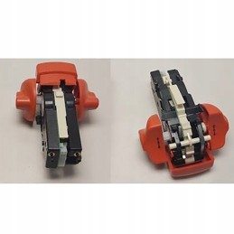 Travel controller, control head of the drawbar of a Linda forklift