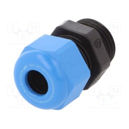 1 pcs x HUMMEL - 1.292.1217.71 - Cable gland, NPT1/2', IP68, polyamide, black-blue