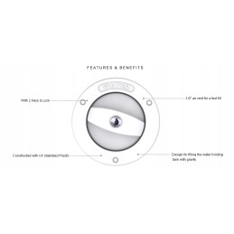 Lockable water filler for a motorhome yacht