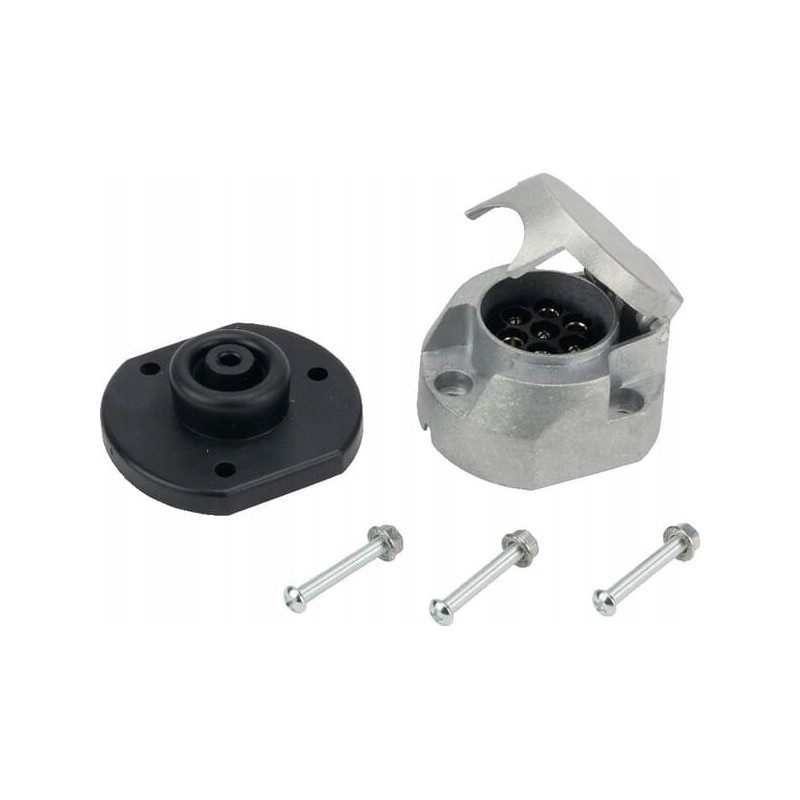 Socket with 7 contacts, metal LA403092